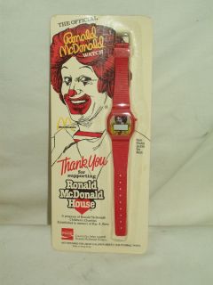 Ronald McDonald Official Watch 1984 Coca Cola Licensed Product Brand