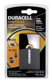 Duracell USB smartphone battery charger portable 1800mAh rechargable