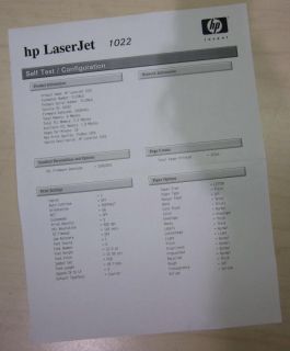 HP LaserJet 1022 Laser Printer Q5912A with Toner