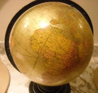  Vintage Cram's Unrivaled Terrestrial Globe 12"