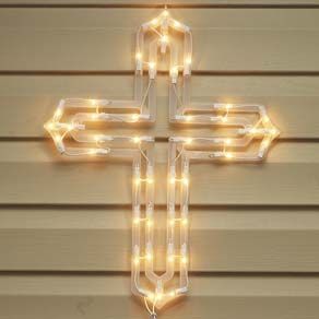 Lighted Cross Light Easter Cross Decoration Great for All Year New