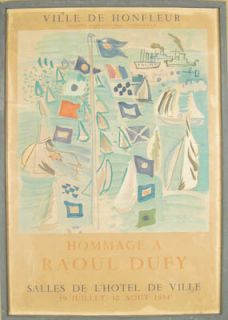 Raoul Dufy Original Vintage Poster Fauvist France 1950s