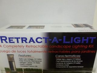 NEW Retract A Light Retractable Landscape Lighting 6 Lights Easily