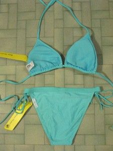 Body Glove Bikini Smoothies Tri Bali Tie BTM Aqua Sz M