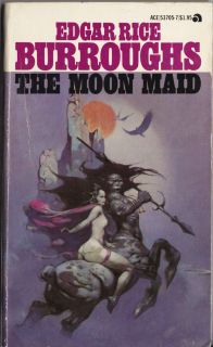 Edgar Rice Burroughs The Moon Maid Frank Frazetta Cover Art Paperback