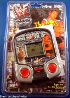 THE ROCK WRESTLING DWAYNE JOHNSON ELECTRONIC HANDHELD WWF WWE VIDEO
