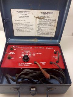 Classic Sun Electric Tach Dwell Meter Metal Box Collectible TDS600 No