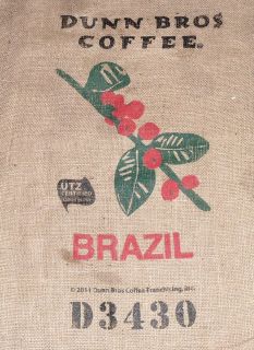 Dunn Bros Brazil Burlap Coffee Bag