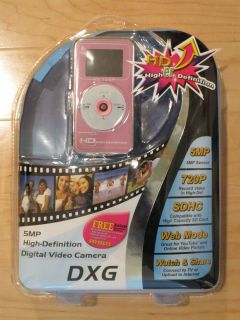 Brand New DXG DXG 567V HD Camera Camcorder Pink