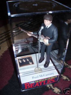 NEW Ed Sullivan THE Beatles PAUL Mccartney in case figure/figurine
