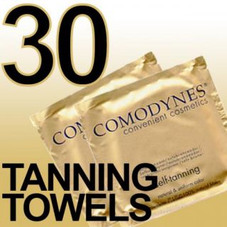 30 Comodynes™ Self Tanning Salon Tan Towels Sunless Towelettes