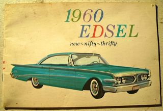 1960 Edsel New ~ Nifty ~ Thrifty Sales Brochure VINTAGE RARE Excellent