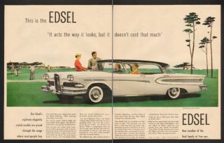 1957 Ford Edsel Citation 4 Door Hardtop Car Print Ad