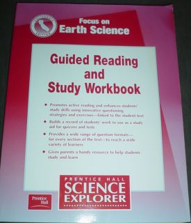 Prentice Hall Earth Science 6th Grade 6 Workbook L K 0130527270