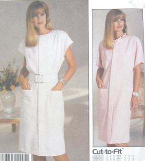 Vintage 80s Misses Straight Dress Pattern 2911 Easy New
