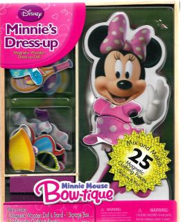 Disney Minnie Mouse Dress Up Magnetic Wooden Doll NIB