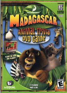 Madagascar Animal Trivia DVD Game 2005 DVD S221 044007303795
