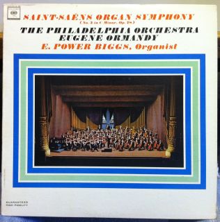 POWER BIGGS saint saens organ symphony no. 3 LP Mint  ML 5869 Vinyl