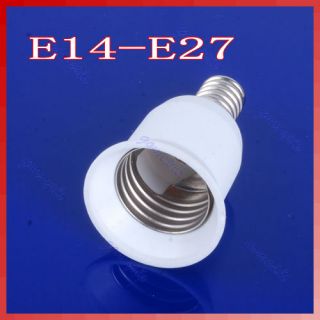 LED E14 to E27 Extend Base Light Bulb Lamp Adapter Converter New