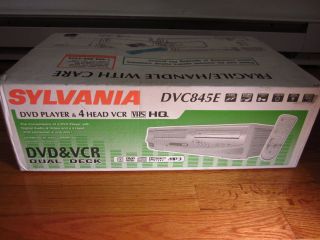 NEW VCR DVD COMBO *** Sylvania DVC845E DVD Player VHS RECORDER