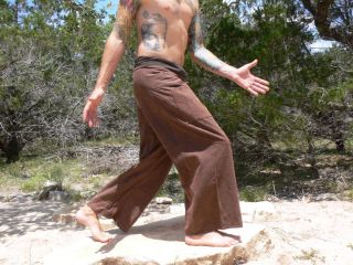 Thai Fisherman Pants Yoga Wrap Pirate Buccaneer Renaissance Stone