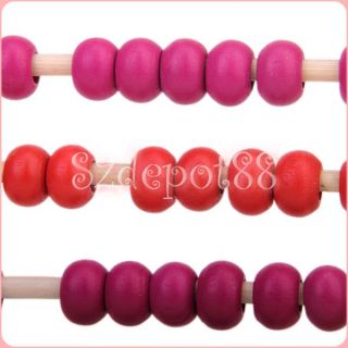 Large Wooden Bead Abacus Educational Childrens Toy