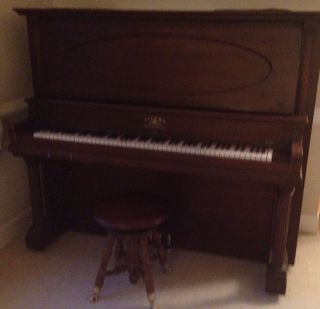 Upright Grand Piano Eilers Orchestral Vintage Made Prior to 1930
