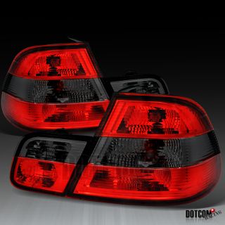 00 03 BMW E46 328 335 330 Coupe Red Smoke Tail Lights