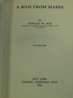 1923 1st Edition Bio Publisher Cyrus Curtis Man from Maine Saturday