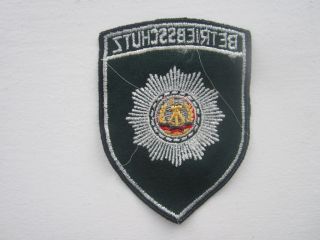 East German Berlin Vopo Factory Police Badge Patch Emblem DDR GDR Cold