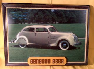1934 Chrysler Airflow Sedan 2 Door Genesee Cover for Lighted Beer Sign