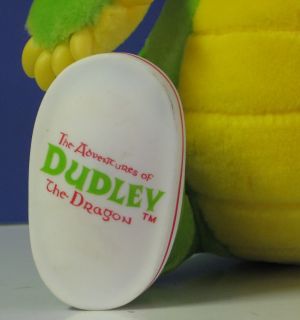 Adventures of Dudley Dragon Plush Doll 12 1994 Dragon Tales