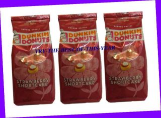 Dunkin Donuts Ground Coffee Bag Strawberry Shortcake