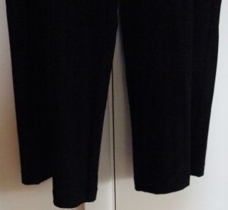 Eileen Fisher Petite Size Medium Black Viscose Blend Knit Cropped