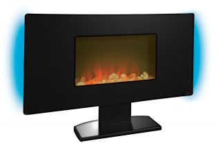 Electric Flat Panel Wall Mount Fireplace Heater