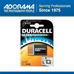 Duracell Ultra CR V3 Photo Lithium Battery 3 Volt 3300 mAh DLCRV3B