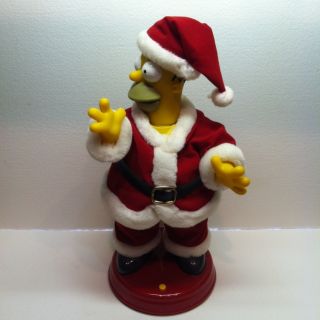 Large Talking And Dancing Santa Homer Simpson