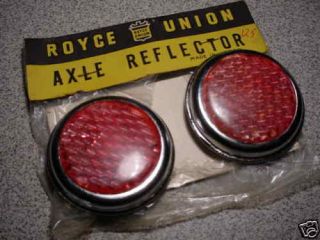 Royce Union Axle Reflectors RARE Never Used