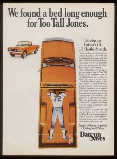 1975 Too Tall Jones Photo Datsun Lil Hustler Truck Ad
