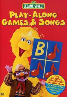Sesame Street Play Along Games and Songs DVD New 074645129594
