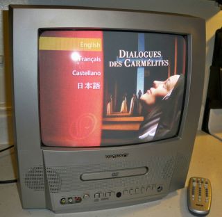 Magnavox MSD513F 13 TV DVD Combo Television DVD Player Combo