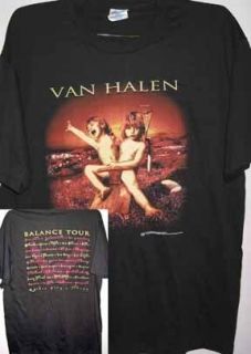 EDDIE VAN HALEN RARE VINTAGE 1995 VAN HALEN BALANCE CONCERT TOUR T