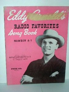Eddy Arnolds Radio Favorites Song Book Number A 1 1946