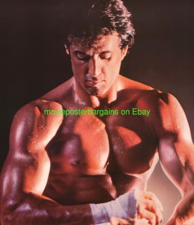 Rocky IV Movie Poster Advance Recalled Style Sylvester Stallone Boxing