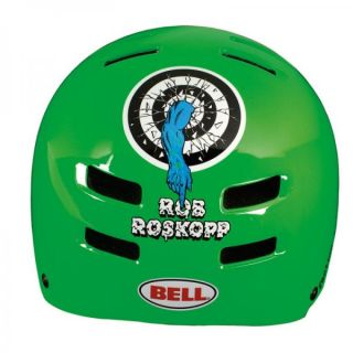 Bell Santa Cruz Roskopp Target Grn Skateboard Helmet LG