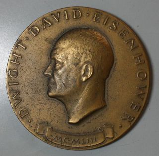Dwight D Eisenhower Inaugural Medal Solid Bronze Medallic Art Company