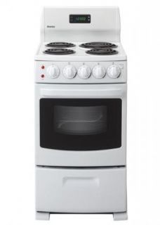  DER2099W 20 Freestanding Electric Range with 4 Coil Burners