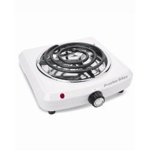   Proctor Silex Portable Electric Stove Fifth Burner Hot Plate Heater