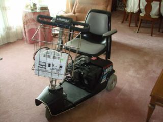 Invacare Dart three wheel electric scooter wheelchair with battery