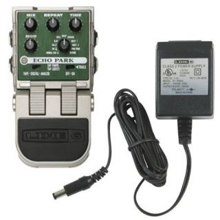Line 6 Echo Park Delay Effect Pedal w 9V Ministomp Power Supply New